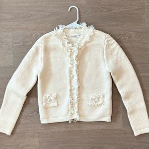 Chic Fringe Jacket Sweater Cardigan - Knit